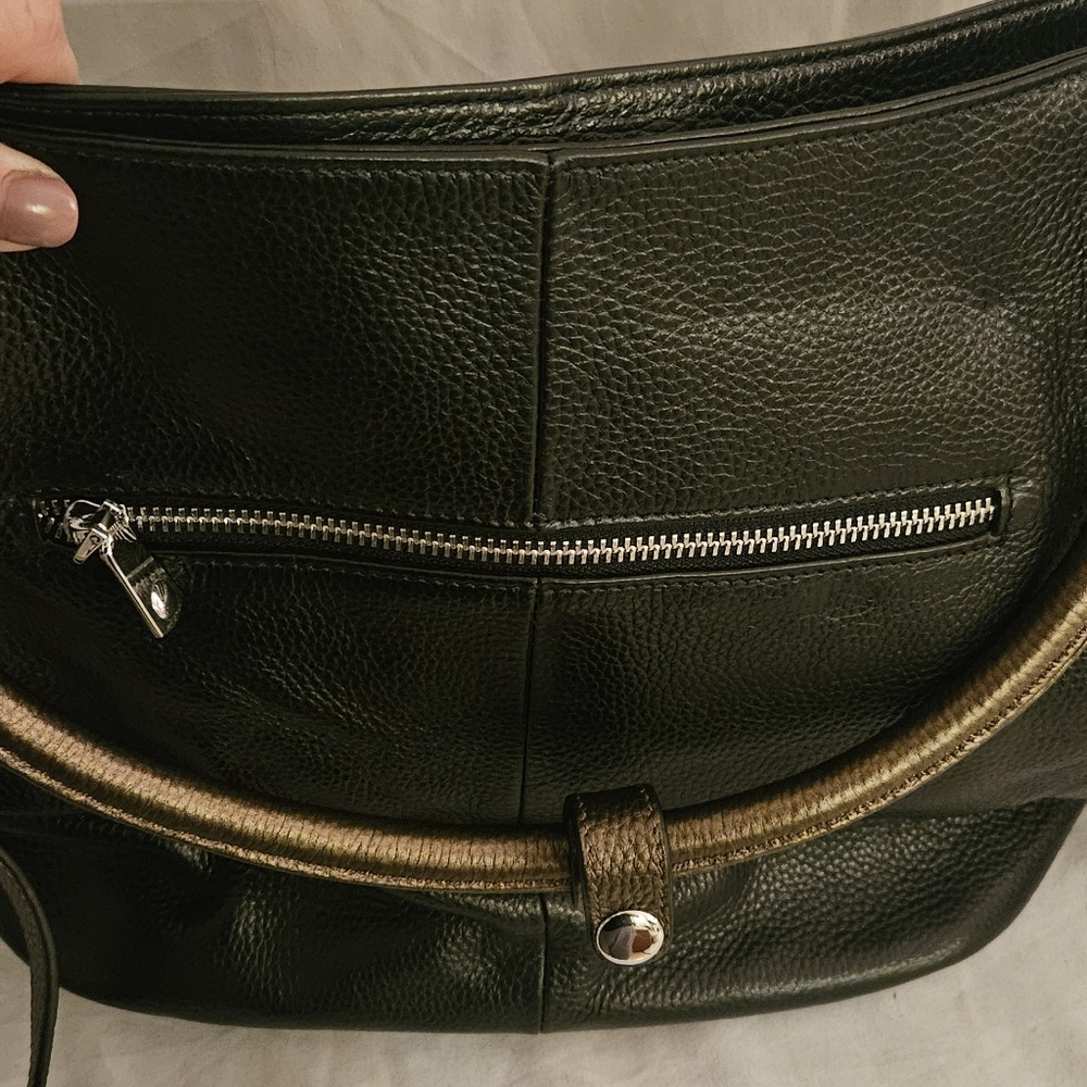 New W Tags Over Earth Genuine Leather Hobo Purse Shoulder Bag Crossbody Handbag - Picture 7 of 13